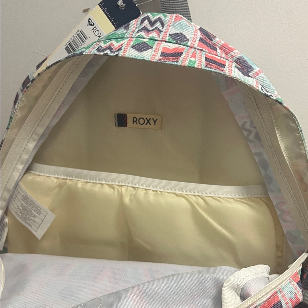 Roxy Multicolor Patterned Backpack NWT - image 3
